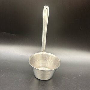 Dipper Ladle Flat Bottom Stainless Steel Korea 4.5” Handle 1/2 Cup Sauce Water